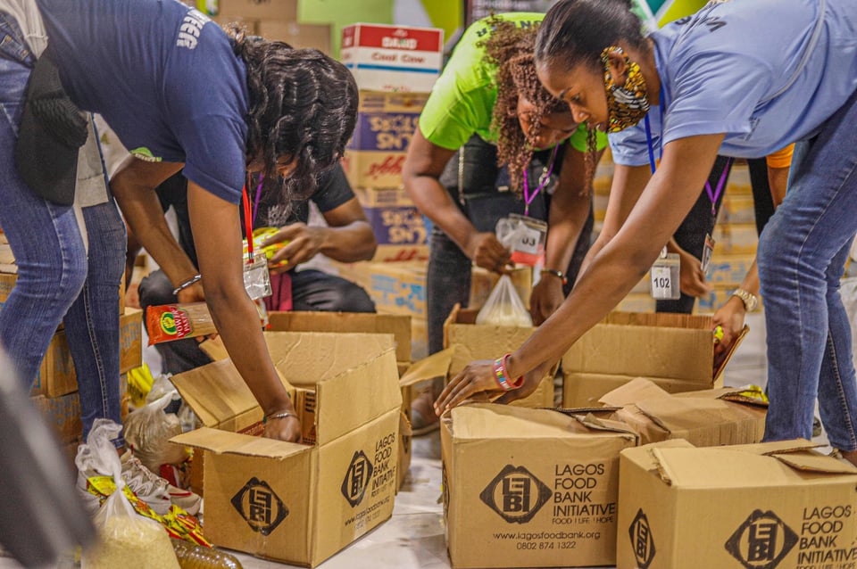 Coordinating food relief volunteers and donations require a wide set of logistics.