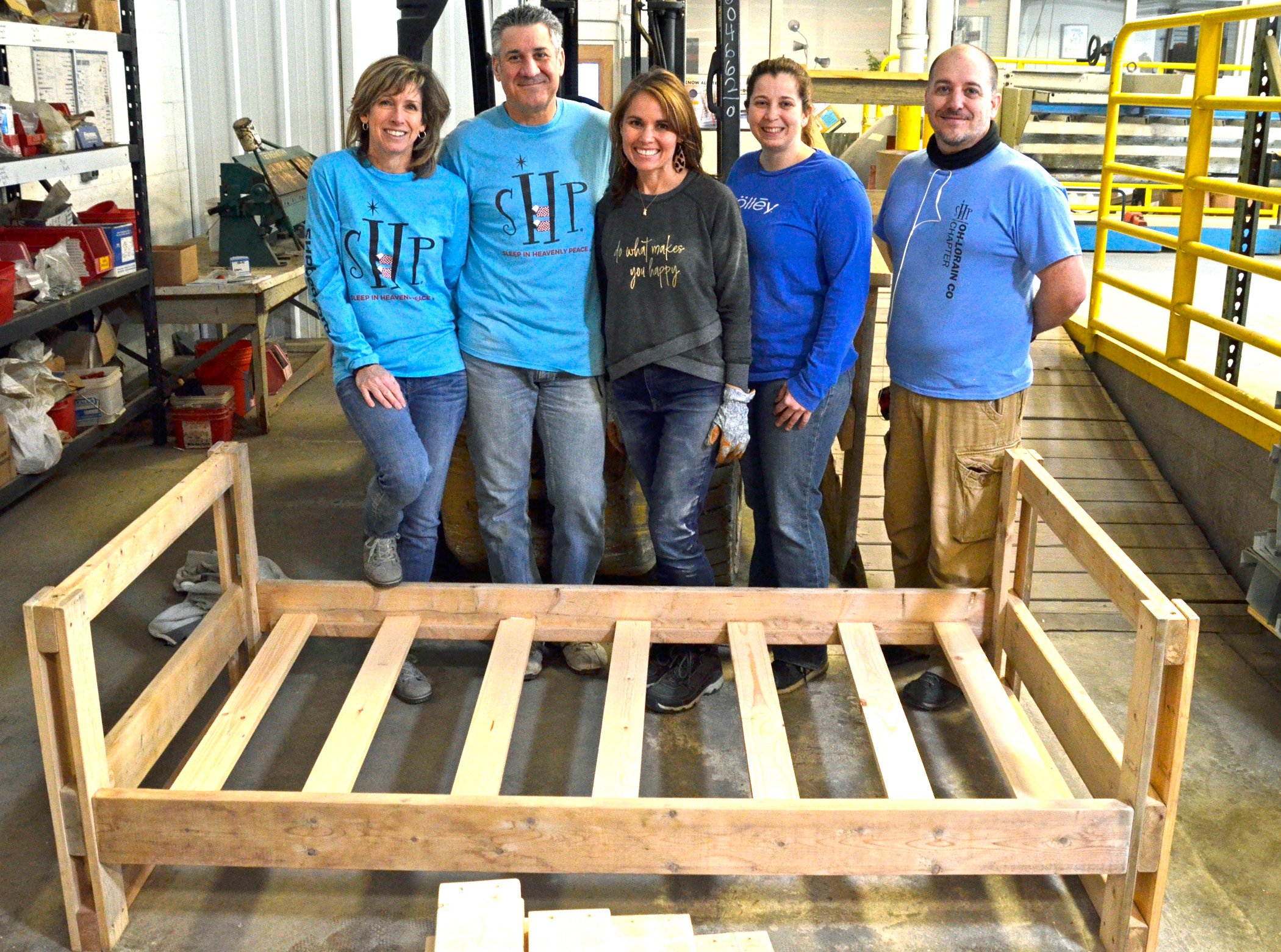 Volunteers assisting Sleep in Heavenly Peace